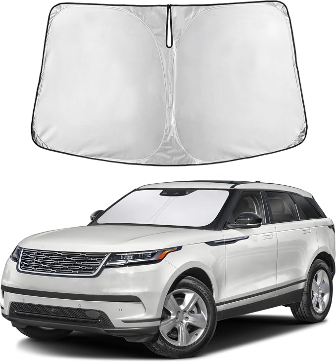 Autovir Windshield de Fit for 2017-2026 Land Rover Range Rover Velar | Sun Shade, Front Car Window Shades Sun Visor, Blocks UV Rays & Heat, Car Accessories by Autovir