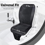 ZONETECH Cooling Car Seat Cushion - Black Automotive Adjustable Temperature Comfortable Cooling Car Seat Cover (1 Pack) - Image 4