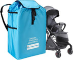 Universal Foldable Stroller & Car Seat Airplane Gate Check Travel Bag, Blue | Water Resistant Fabric, Adjustable Shoulder Straps for Easy Carry, Airplane Travel Essential. by JOSIVIKY