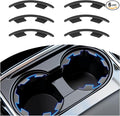 6PCS Upgraded Silicone Car Cup Holder Insert with Arc Leaf Design,Soft Cupholder Insert for Car to Reduce Cup Sliding & Shaking,Large Adhesive Backing Cups Holder Inserts for Cars by Unknown