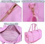 Personalized Name Dance Duffle Bags for Girls Dance Ballet Bag, Cute Travel Duffel Bag, Sport Duffle Gym Cheerleader Bag, Custom Chenille Letter Name Girls Boys Kids (Style 3) - Image 2