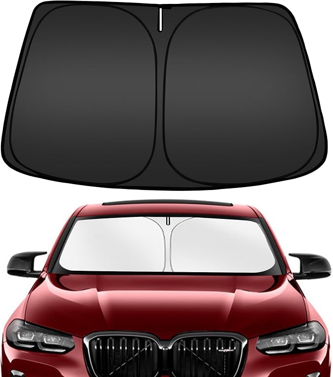 ARISMOTOR Windshield Sun Shade for BMW X4 2019-2025 | Custom Fit, Foldable, Front Window Sunshade Sun Visor Protector, Block UV Rays, Keep Car Cooler by ARISMOTOR