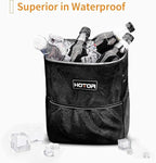 HOTOR Car Trash Can, Compact Waterproof Organizer, Leak-Proof Bin, 2-Gallon | Black, Multifunctional Car Accessory with Adjustable Straps & Magnetic Snaps for Interior Car Storage - Image 7