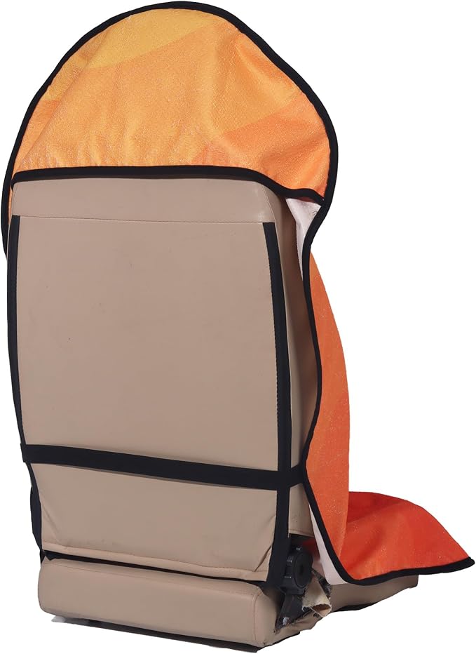 Car Seat Cover Protector Front Seats,for Gym Workout,Running,Swimming,Beach and Hiking,Waterproof Sweat Towel Bucket Seat Covers for Cars SUV Trucks (Orange, 2Pcs) - Image 2