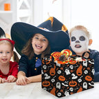 Halloween Ghost thriller basket,Empty Halloween basket,Horror and thriller decor,Trick or Treat Box for Boys and Girls,Horror decor(Cute pumpkin) - Image 4
