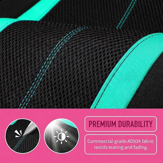 Car Seat Covers, Breathable Split Anti-Slip Vehicle Front Seat Protector with Removable Headrest Guard, Auto Interior Chair Protective Covers, Universal for SUV Automobile Truck (Mint Green) - Image 4