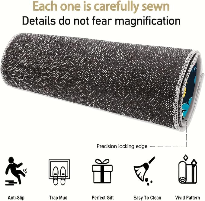 Universal Car Trunk Mat 29" x 39", Angel Wings Print All Weather Trunk Protection Cargo Liner, Durable Cargo Mat Rear Trunk Liner, Stylish Vehicle Interior Accessories Suitable for Most Car Models - Image 5