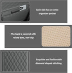 Stacool Upgraded Car Center Console Cover,Microfiber Leather Car Armrest Cover Cushion with 2 Storage Bags,Universal Car Armrest Storage Box (Gray) - Image 3