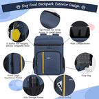 ANILD Dog Travel Bag Backpack, Flight-Ready TSA-Approved Dog Travel Bag with 2 Leak-Proof Food Canisters, 2 Foldable Silicone Bowls, Multi-Compartment Organizer for Hiking, Camping, Dog Mom Essentials - Image 3