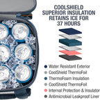 CleverMade Tahoe Collapsible Cooler Bag, Medium Travel Cooler, Heather Gray | Keep Food and Drinks Cold Without Bulky Storage | The Leak-Resistant Liner Contains Meltwater, and the Frame Folds Flat - Image 7