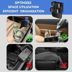 2PCS Seat Wedge Cup Holder for Car, Seat Gap Filler Cup Organizer Storage Box with Coaster(Black) - Image 2