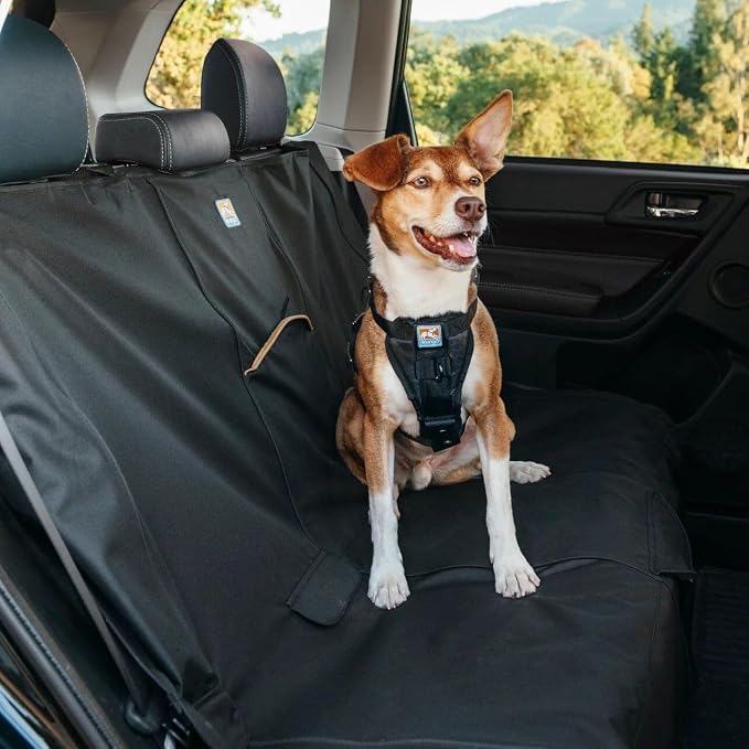 Kurgo Rover Bench Seat Cover, Black, 55" Wide | Protects Bench Seats from Muddy Paws & Pet Hair, Waterproof, Stain Resistant, Secure Fit, For Cars & SUVs - Image 2