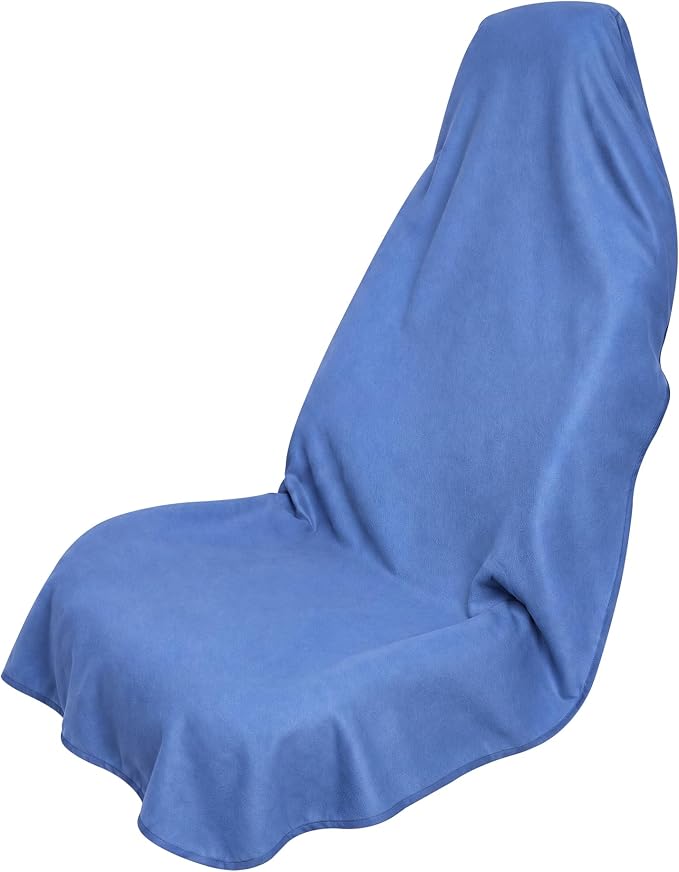 AUTOYOUTH Front Car Seat Protector, Post-Workout Gym Sweat Towel Cover | Sweatproof Breathable Blue Front Car Seat Protector For The Gym Non-Slip Universal Fit For Cars & SUVs Machine Washable by AutoYouth
