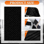 Lonfliness 2PCS Car Seat Cover Towel Non Slip Front Seat Car Seat Towel Athletic Running Towel Washable Seat Cover for Gym Workout Sweat Outdoor Sport Beach Hiking Yoga (Midnight) - Image 2