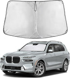 EcoNour Windshield Sunshade Compatible for BMW X7 2018-2023 2024 2025, Sun Visor for Front Windshield & Window Sun Shade Cover, UV Heat Blocker & Protector, Car Accessories by EcoNour