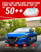 Custom Fit Windshield Sun Shade for Ni-ss-an Sentra 2020-2025 2026 | Foldable, Easy to Install & Store, Full Coverage, 210T Reflective Fabric, Blocks 99% of UV Rays - Image 7