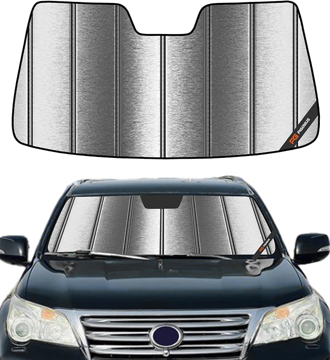 Pigenius Windshield Sunshade for Lexus GX460 2010-2023 Custom Front Window Sun Shade - Metallic by Pigenius