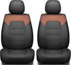 MotorBox Cabin King Western Estate Leather Seat Covers for Trucks & Cars | Brown and Black Car Seat Covers, Waterproof Leather Seat Covers, Car Accessories, Seat Protector, Universal Fit - Image 8
