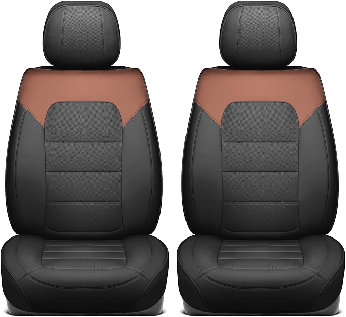MotorBox Cabin King Western Estate Leather Seat Covers for Trucks & Cars | Brown and Black Car Seat Covers, Waterproof Leather Seat Covers, Car Accessories, Seat Protector, Universal Fit - Image 8