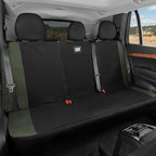 CAT Flexfit Green Rear Seat Cover for Cars, SUVs & Mid-Size Pickup Trucks - Durable 60/40 Split Rear Bench Seat Protector, Back Seat Cover, Interior Auto Accessory, Not for Full-Size Pickup Trucks by Unknown