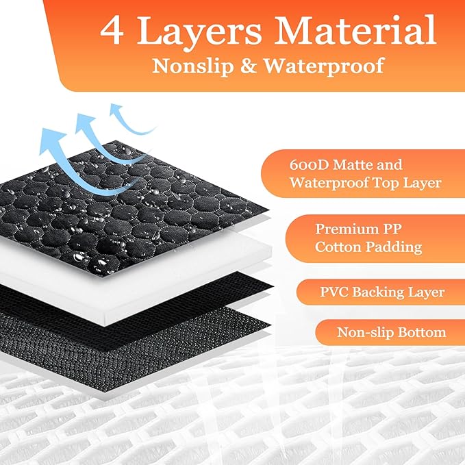 Mancro Waterproof Dog Hammock for Truck, Compatible with F150/RAM, Black | Visible Mesh Window,Great Gift,Storage Pockets,Effortless Cleaning, designed for full-size trucks, water-resistant polyester - Image 4