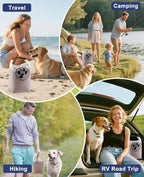 Pet Food Storage Bag for Travel - Transparent Leak-Proof Dog Food Container with Roll-Top Closure, Keeps Kibble Fresh for Camping Trip, Dog Boarding, Weekend Getaways (14 Cups+bowl) - Image 8