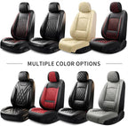 Fit for Camry Seat Covers Compatible with Toyota Camry 2012-2025 2026 - Waterproof Breathable Leather Automotive Seat Cushions Protector, Airbag Compatible,Only 2 Front seat Covers(Red) - Image 9