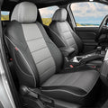 EKR Tacoma Car Seat Covers Custom Fit for Toyota Tacoma (Petrol) 2024 2025 2026 DoubleCab/CrewCab SR/SR5/TRD Sport/TRD Off-Road/Limited -Truck Seat Covers Full Set,Faux Leather(Black/Gray) by EKR