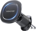 Miracase Car Phone Holder for Magsafe [Super Strong Magnets] Magnetic Phone Holders for Your Car, 360°Adjustable Air Vent Hands Free Cell Phone Mount Cradle (Matte Black, Regular) by Miracase