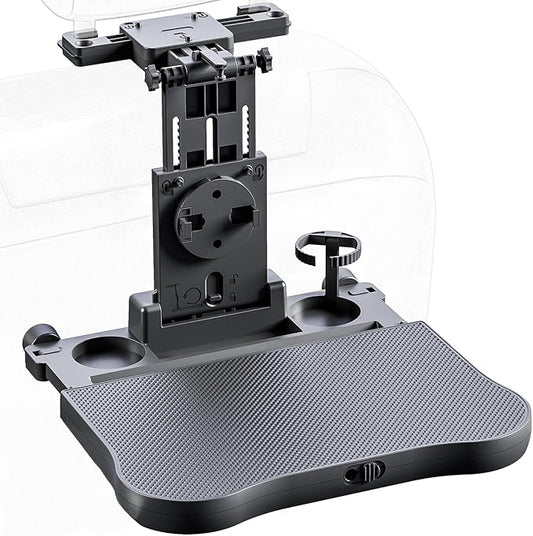 Car Seat Tray Table - Foldable Car Kids Passenger Roadtrip Eating Food Backseat Travel Trays Dinning Working Laptop Desk with Non-Slip Pad/Phone/Tablet Holder by TueouMall