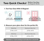 DEZ FURNISHINGS Cordless No Tools 1" Magnet Mini Blinds for Metal Doors, Room Darkening, 25" W x 42" H, White - Image 3
