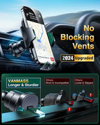 VANMASS [True Military-Grade] Car Phone Holder [Strongest Suction & Clip] Cell Phone Mount for Dashboard Windshield Vent Truck Accessories Cradle Dash Stand for iPhone 15 14 13 12 Android,Green - Image 6