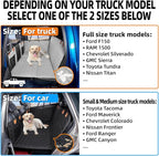 MAXFUT Dog Car Seat Cover for Back Seat,Seat Extender for Full Size Truck | Hard Bottom Dog Hammock,Waterproof,Scratch Resistant Leather,Strong Support,More Rest Space,Truck Back Seat Protector,Grey - Image 2