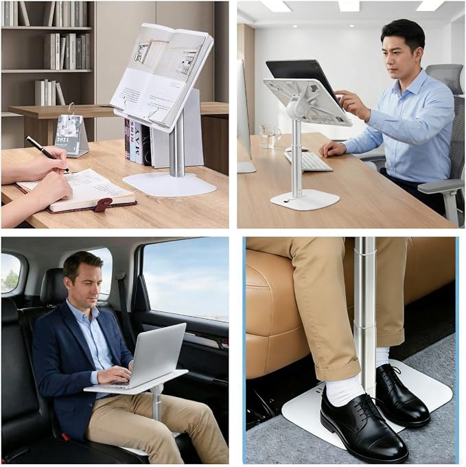 Car Desk for Laptop Adjustable Car Tray Table for Passenger Seat Portable Laptop Stand for Bed Tray Table for in-Car Work, Dining, Travel and Outdoor - Image 5