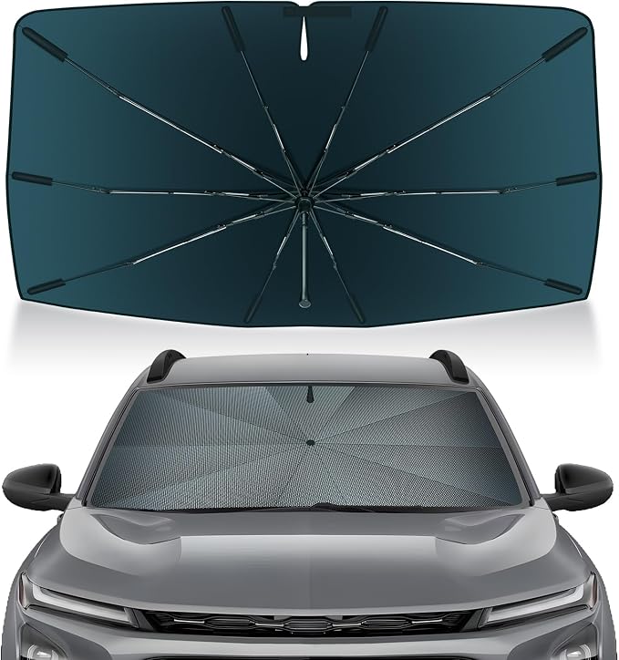 Autorder Windshield Sun Shade Umbrella for Mazda 3 2014-2026 Mazda3 Accessories,Upgraded Ice Crystal Material,Easy Setup Umbrella Sunshade for Car Windshield,100% Sun Blocking by Autorder