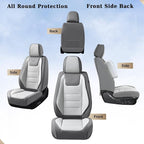 Coverado Car Seat Covers Full Set, Seat Covers for Cars, Front Seat Covers and Back Seat Cover Waterproof Leather Automotive Seat Cover, Universal Car Interior Protectors Cushion for Most Cars - Image 8