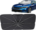 [2026 Upgrade] Windshield Sun Shade Umbrella for Honda Civic 2006-2026 | Windshield Sun Shade, Foldable Umbrella Reinforced 10-Rib Frame, UV Block Protection Front Window Car Sun Shade by Unknown