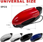 5 PCS Car Sun Visor Clips, Compact Auto Sunshade Sunglasses Clip Ticket Card Holder, Universal Sun Visor Organizer Eyeglasses Mount for Most Vehicles (Blue+Red+White+Black+Gray) - Image 2