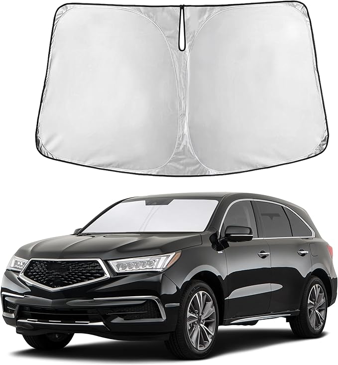 Autovir Windshield Sun Shade Fit for 2014-2018 2019 2020 Acura MDX | Sunshade, Front Car Window Shades Sun Visor, Blocks UV Rays & Heat, Car Accessories by Autovir