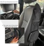 Car Seat Side Storage Pocket, Car Seat Organizer Hanging Bag (1, Black-1) - Image 6