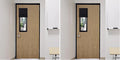 RYB HOME Classroom Door Window Cover Lockdown Shades Blackout, No Drill (Pack of 2) by RYBHOME