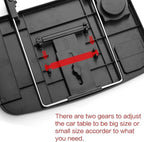 Foldable Car Seat Back Portable Tray for Food Dining Drink and Laptop, Hanging Car Steering Wheel Tray (Black) - Image 7
