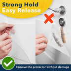 PROTECTO Door Protector from Dog Scratching, 34x8 - Door Scratch Guard | Heavy Duty Bottom Door Kick Plate for Cats & Dogs, Clear Scratch Shield - Window, Screen Door, Sliding Doors, Indoor Outdoor - Image 4