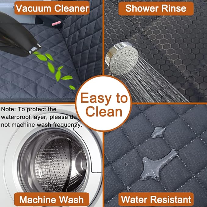 2PCS Dog Car Front Seat Covers Scratch-Proof Pet Car Seat Cover Non-Slip Car Seat Protector for Dogs Bucket Seat Cover for Trucks, Cars & SUVs - Image 5