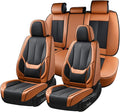 Coverado Car Seat Covers, Seat Covers for Cars, Waterproof Leather Auto Seat Protectors, Leather Car Seat Cushion, Car Interiors Accessories Universal Fit for Most Cars by COVERADOAUTO
