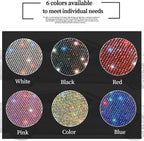 Sparkling Diamond Auto Kick Mats Back Seat Protector Cute Kick Mats Protect from Dirt Mud Seat Back Protector with Bling Crystal Rhinestone Car Interior Decor Accessories Red 2Pcs - Image 5