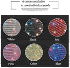Bling Crystal Car Seat Back Kick Protectors with Storage, Sparkly Diamond Kick Mats, Universal Seat Protector for SUV and Automotive Crystal Auto Accessories for Women White 2pcs - Image 4