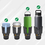 EcoNour Car Cup Holder Expander | Fits 32/40 oz Hydro Flasks | Yeti, Nalgene & Large Bottles up to 3.8" | Universal Cup Adapter for Cars with 3.2" Holders – Black - Image 6