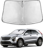 EcoNour Windshield Sunshade Compatible for Cadillac XT4 2019-2023 2024 2025 | Sun Visor for Front Windshield & Window Sun Shade Cover, UV Heat Blocker & Protector, Car Accessories by EcoNour