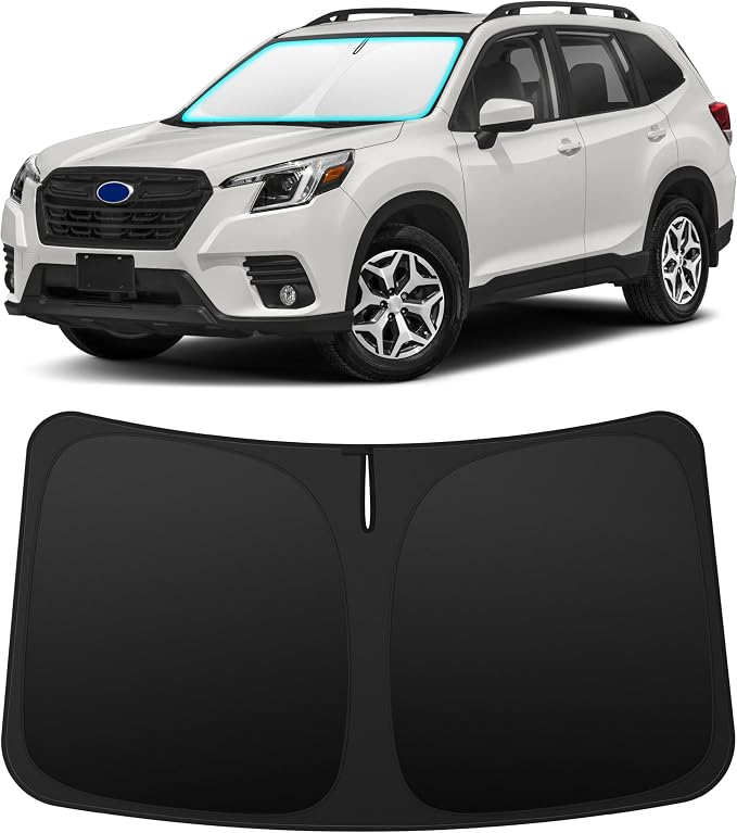 INSAUTO Custom Fit Windshield Sun Shade for Subaru Forester 2019-2026 | Foldable Front Window Sunshade Car Accessories, UV & Heat Reflector, Keeps Interior Cool, Includes Storage Bag by INSAUTO